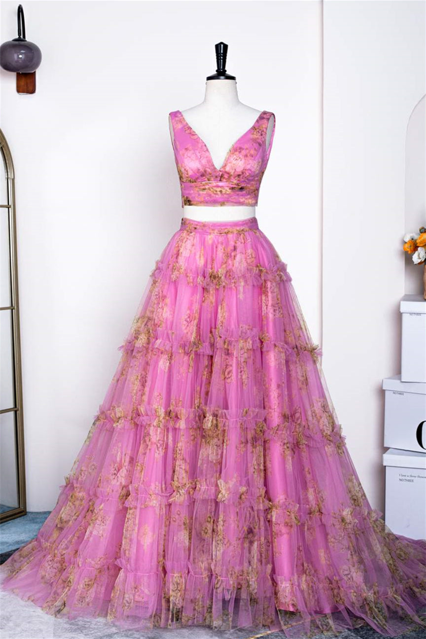 two piece floral bridesmaid dresses Introducing Birdy Grey Forever Flowers Collection