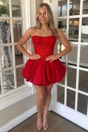 Bateau Sleeveless A-Line Empire Mini Homecoming Dress