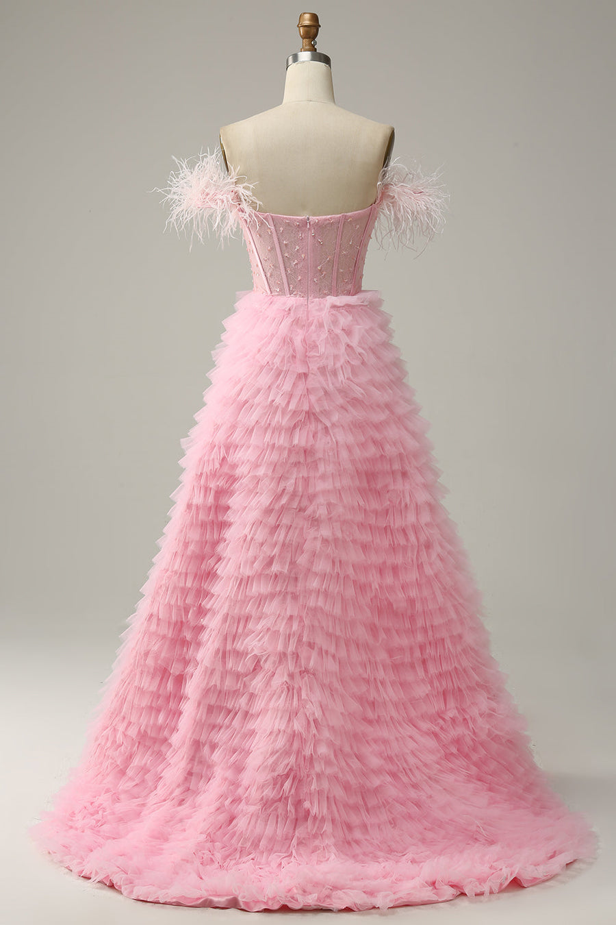 pink dress with fluff Pink