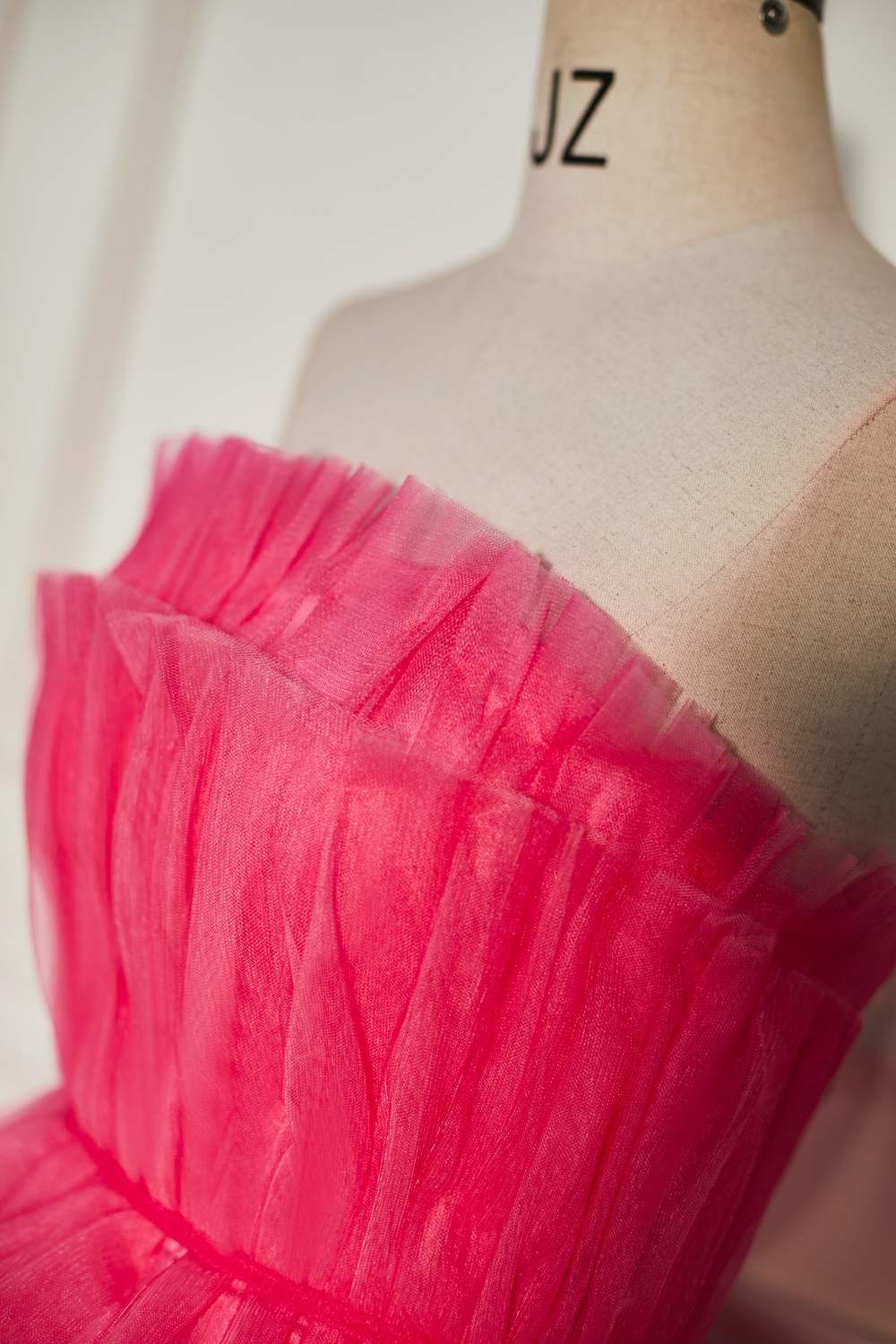 Watermelon Strapless Multi-Layers A-line Tulle Homecoming Dress Watermelon / US 14 Watermelon Strapless Multi-Layers A-line Tulle Homecoming Dress Watermelon / US 14