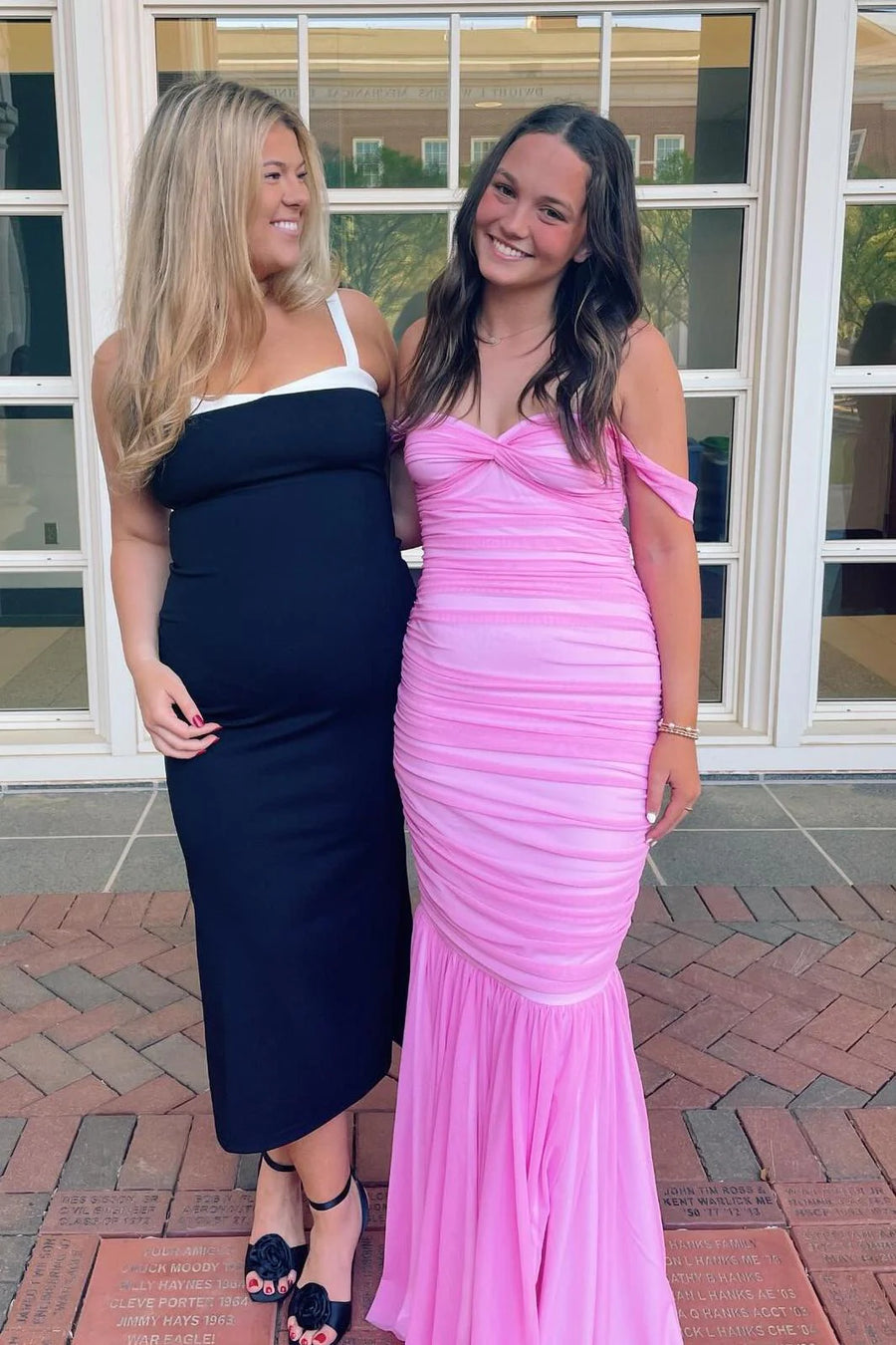 Off-Shoulder Sweetheart Fitted Chiffon Long Party Prom Dress