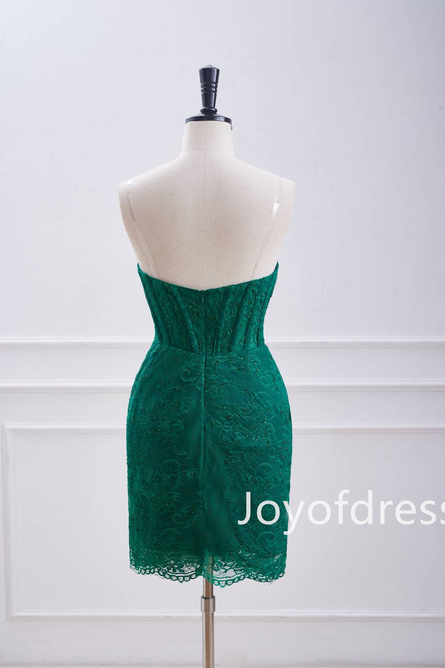 Emerald Green Beade Lace Ruched Bodycon Dress Emerald Green / US 10 Emerald Green Beade Lace Ruched Bodycon Dress Emerald Green / US 10