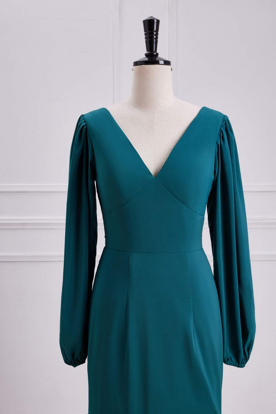 teal mermaid bridesmaid dresses Halter Mermaid Split Bridesmaid Dresses Lisposa