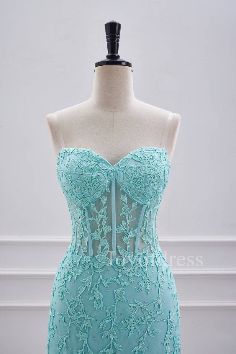 Fitted Aqua Blue Appliques Short Homecoming Dress