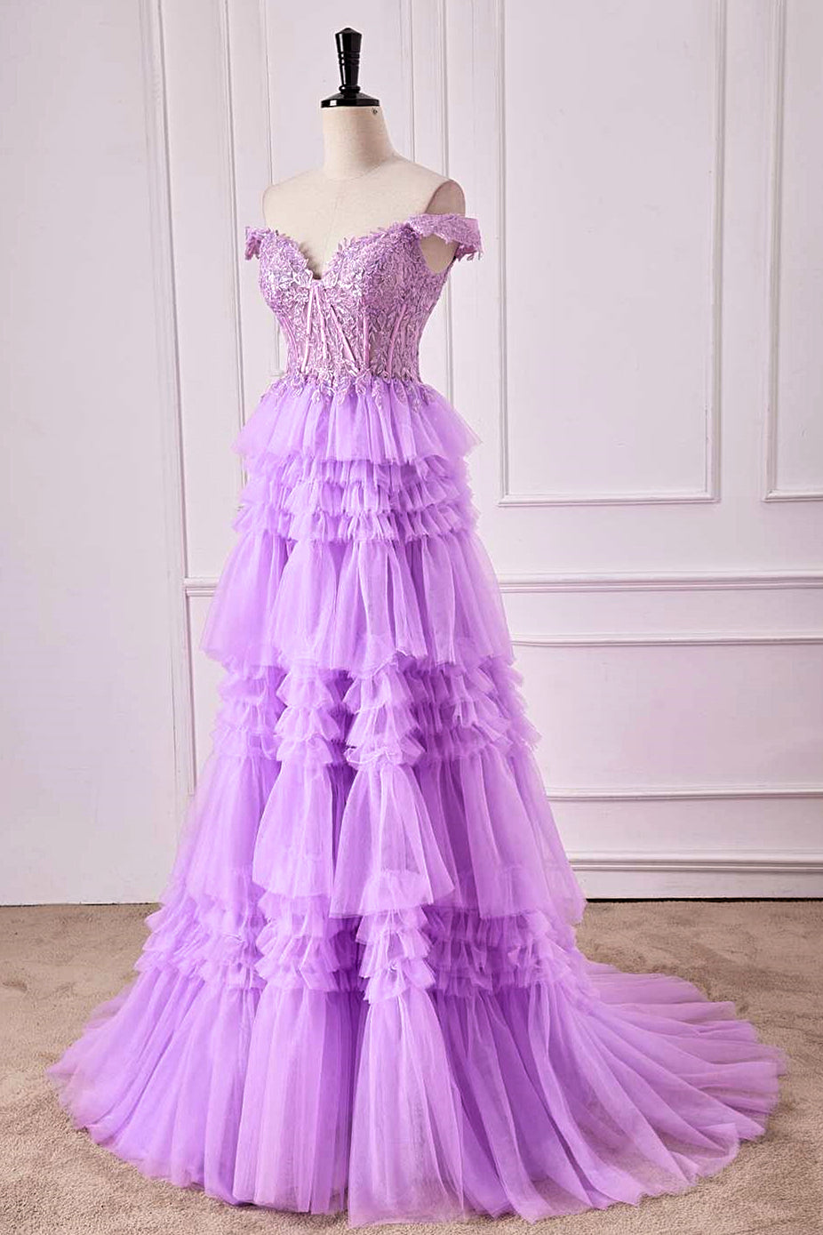 Lavender Vestidos De 15 años Quinceanera Dresses Beaded Princess Puffy Ball  Gown | eBay