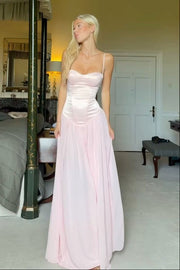 Two Tone A-Line Sweetheart Lace Up Party Prom Dress