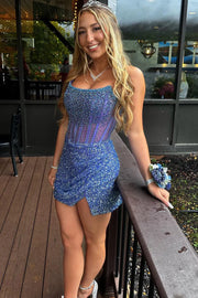 Sinead Bodycon Strapless Corset-Style Homecoming Dress