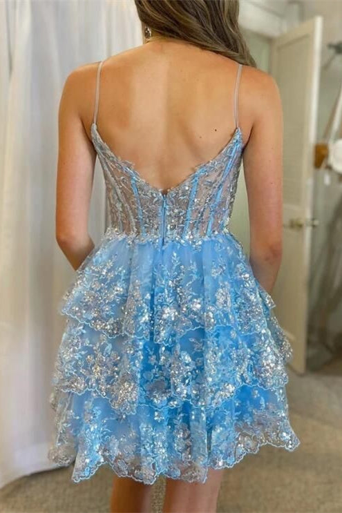 pale blue sequin dress Long Blue Sequin Prom Dress: Blondie Nites 5314BN Ice Blue / 0