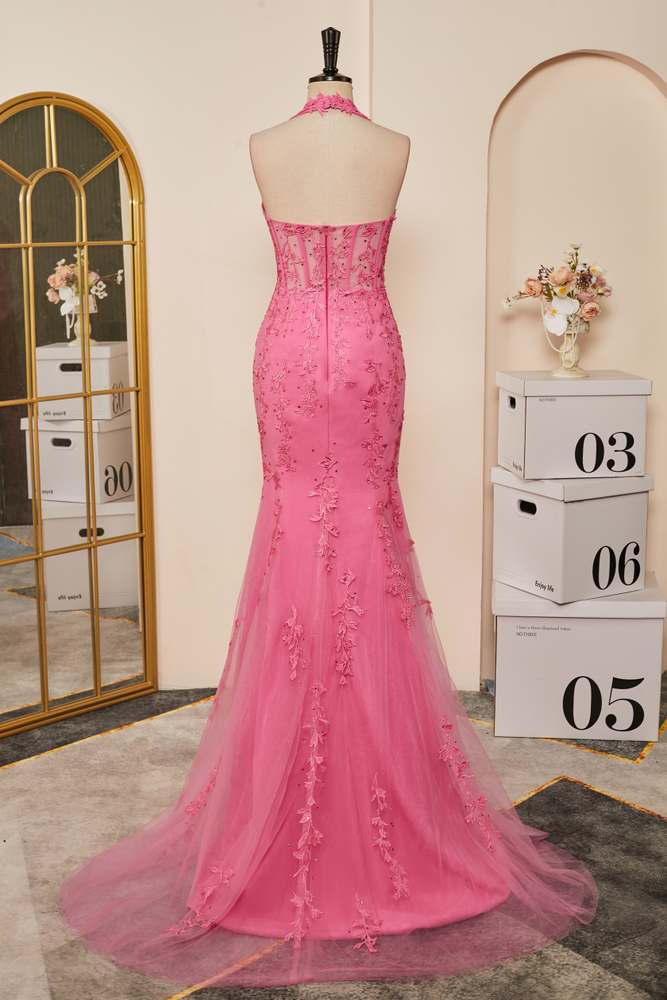 pink halter top prom dress Appliques Mermaid Plunging V Long with Slit Tessa Merino Wool Shelf Ballbella has all covered Selfie Leslie Color:Blue Boho