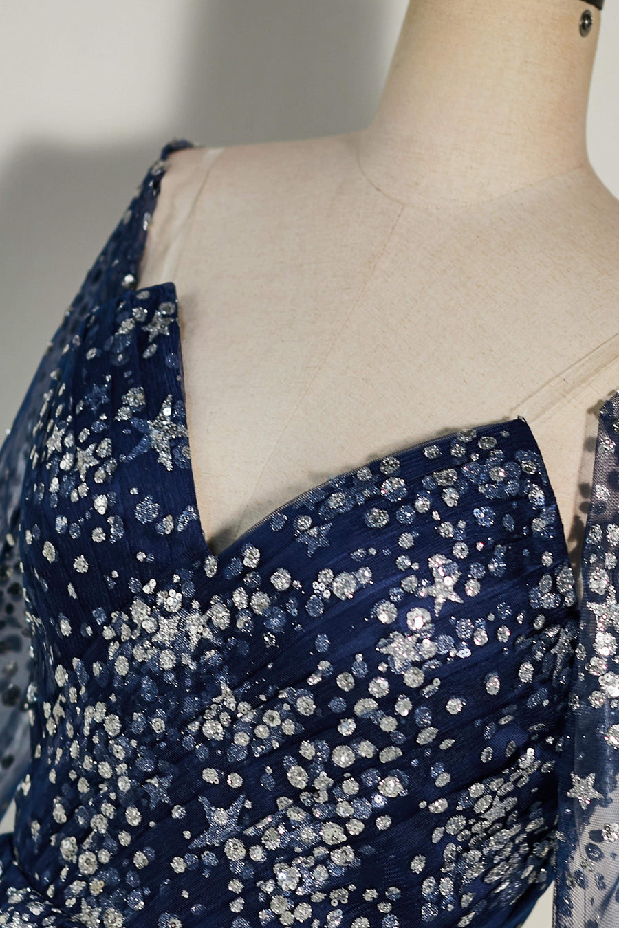 Dark Navy Sequined Long Sleeves A-line Homecoming Dress Dark Navy / US 14 Dark Navy Sequined Long Sleeves A-line Homecoming Dress Dark Navy / US 14