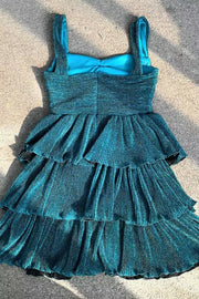 A-Line Empire Sweetheart Sleeveless Tiered Holiday Homecoming Dress