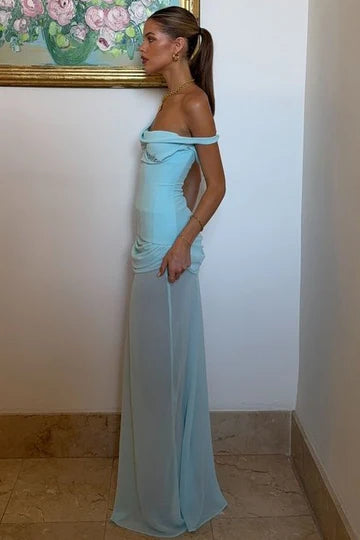 Asymmetrical Sleeveless Empire Chiffon Party Prom Dress