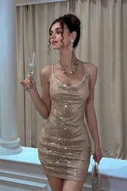 Bateau Sleeveless Bodycon Sparkly Short Homecoming Party Dress