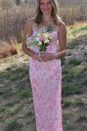 Bateau Spaghetti Straps Appliques Party Prom Dress