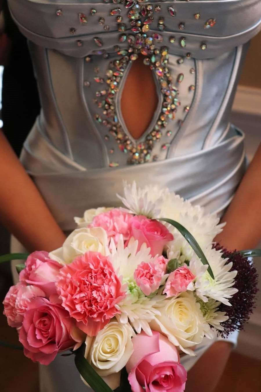 Beaded Spaghetti Straps Mermaid Satin Party Prom Dress