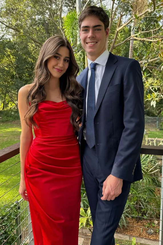 Bodycon Strapless Empire Party Prom Dress With Slde Slit