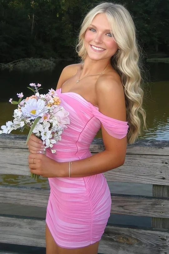 off the shoulder bodycon homecoming dress Black Off the Shoulder Bodycon Homecoming Dress with Feather  Movousdress