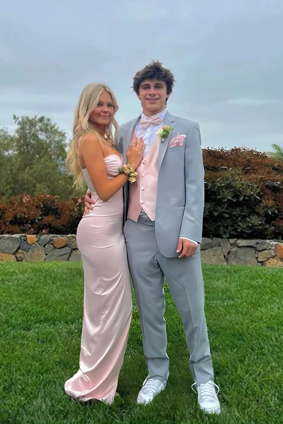 Candy Pink Sweetheart Spaghetti Straps Fitted Prom Party Dress