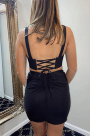 Casual Bateau Sleeveless Satin Fitted Homecoming Dress