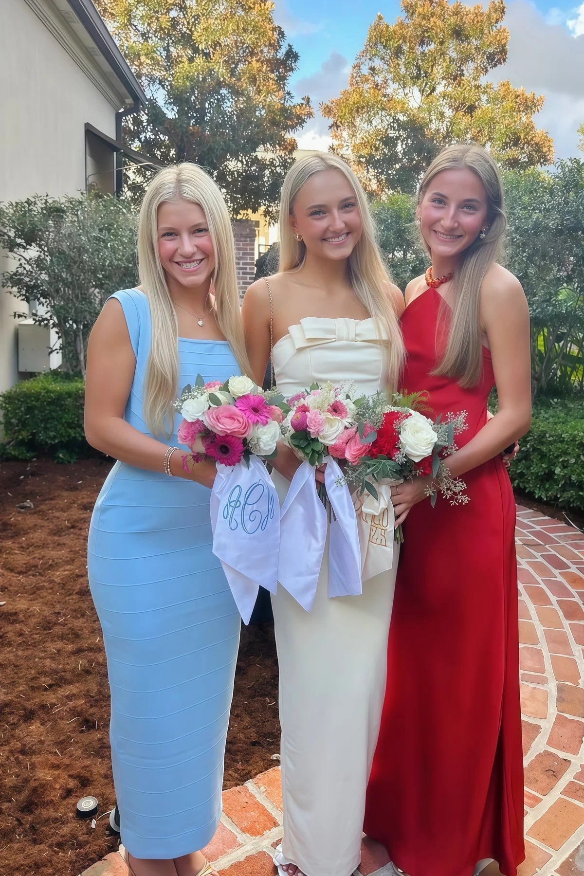 Casual Satin Fitted Bow Strapless Long Party Prom Dress