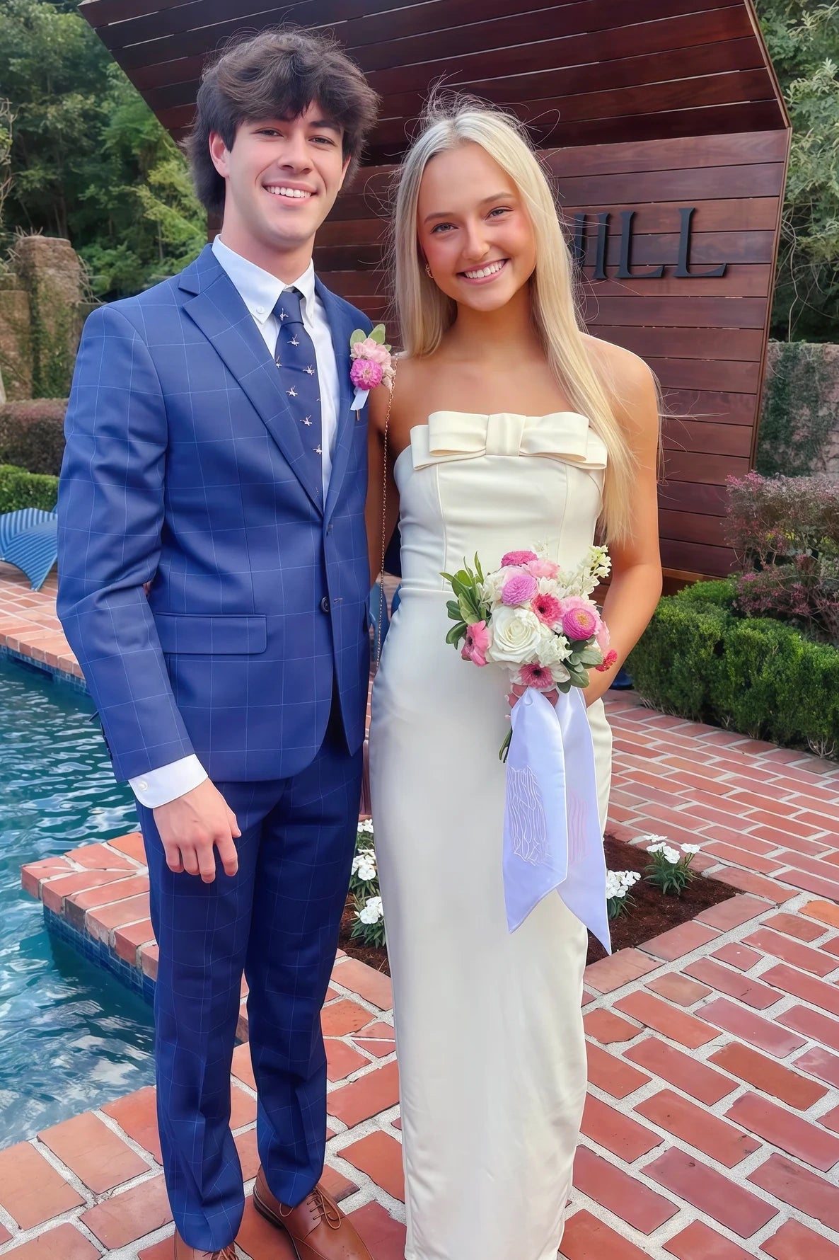 Casual Satin Fitted Bow Strapless Long Party Prom Dress