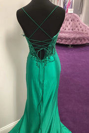 Chic Mermaid Bateau Lace Up Mermaid Party Prom Dress