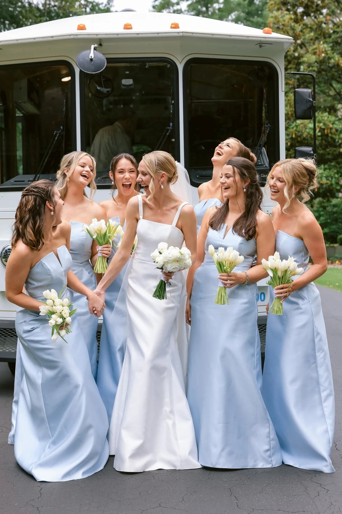 Chic Strapless Empire Sleeveless A-Line Satin Bridesmaid Dress