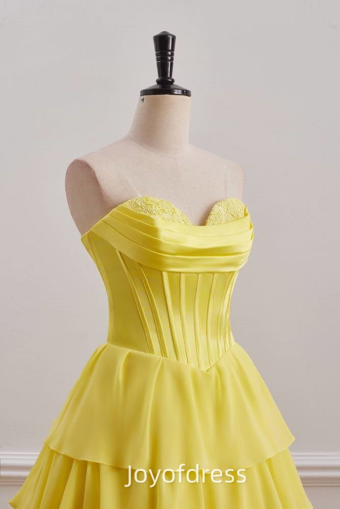 Chic Sweetheart Sleeveless Empire Ruffle A-Line Homecoming Dress