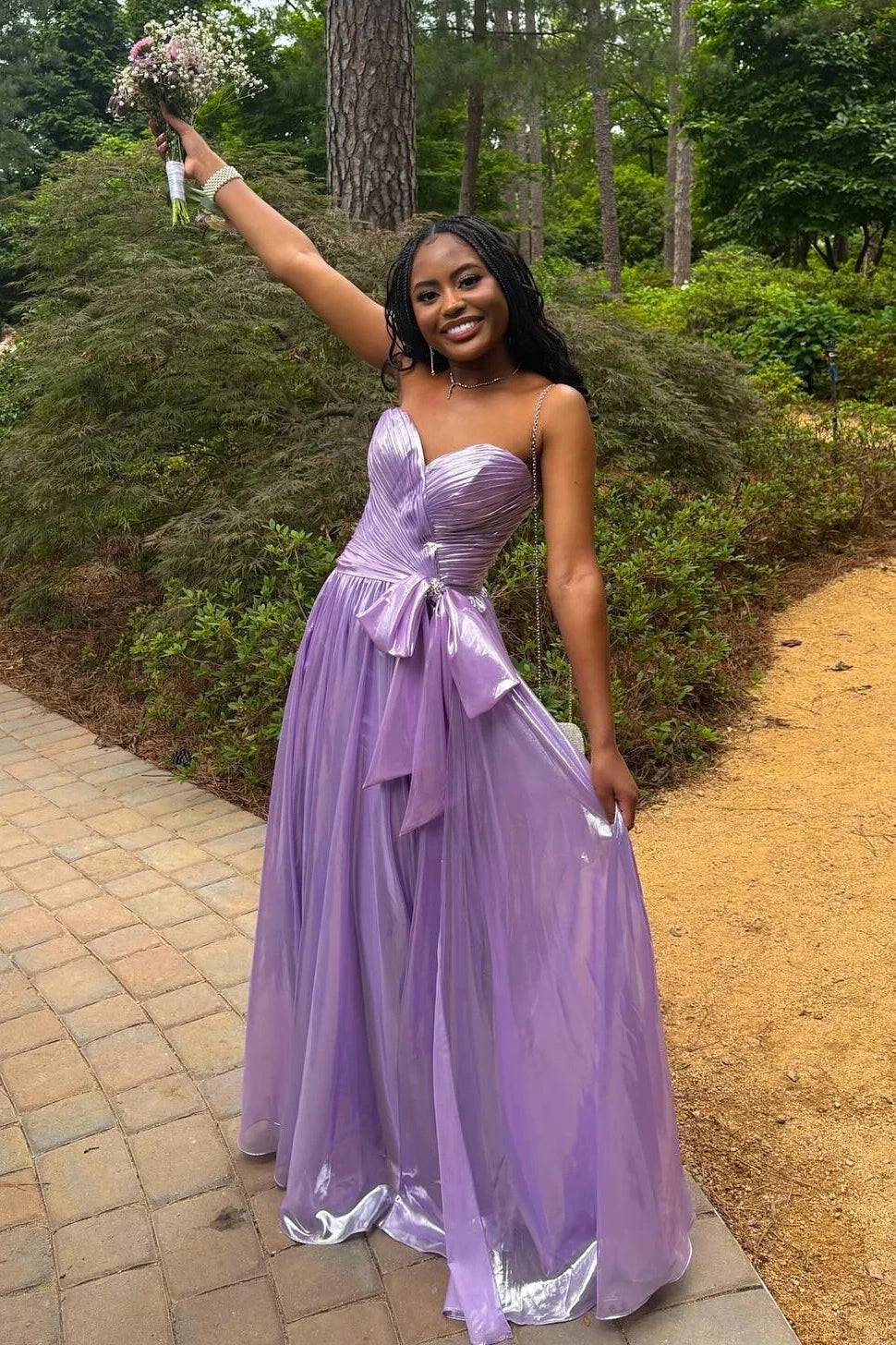 Chic Sweetheart Strapless A-Line Empire Party Prom Dress