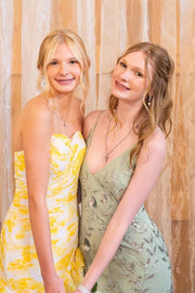 Chic Sweetheart Strapless Pleated Chiffon Tiered Party Prom Dress