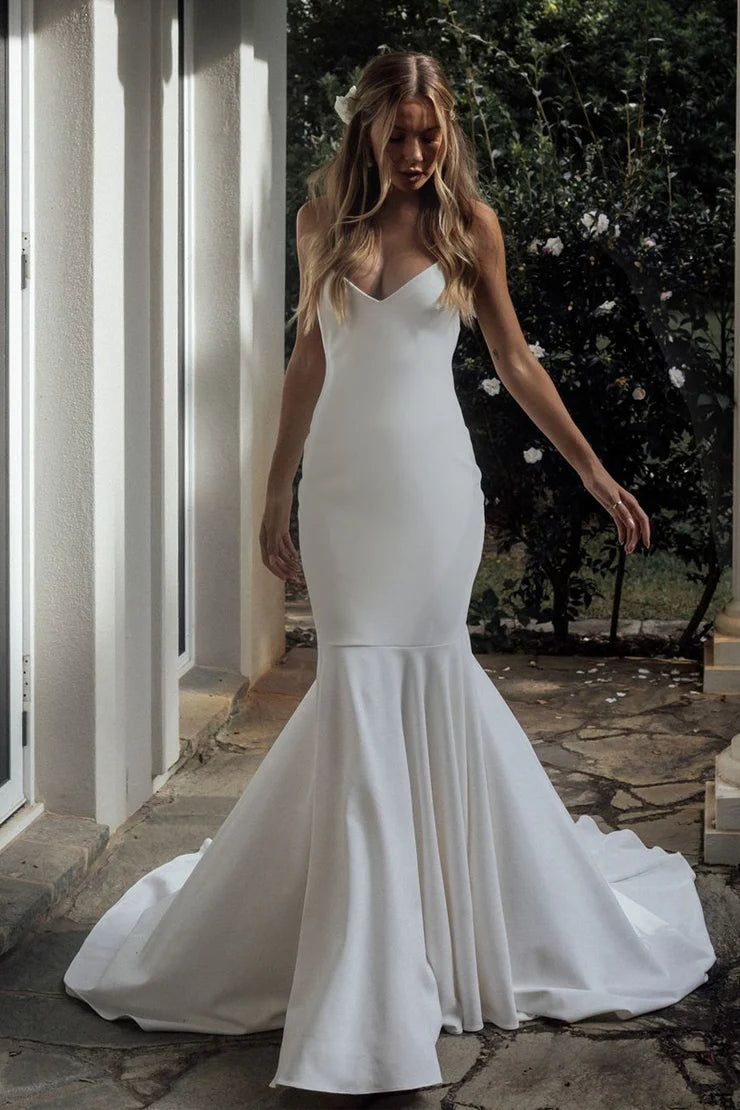 summer mermaid wedding dress Mermaid Wedding Dresses Off Shoulder Sweep Train Summer 2025 New Bridal  Gowns