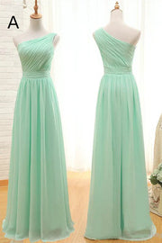 Chiffon A-Line Empire Sleeveless Long Bridesmaid Dress