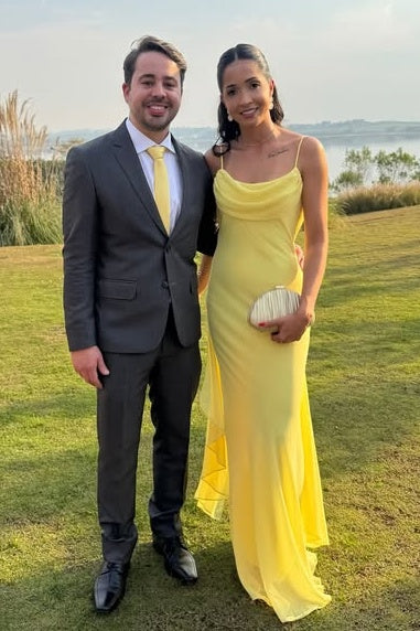 Chiffon Bateau Backless Sleeveless Long Party Prom Dress