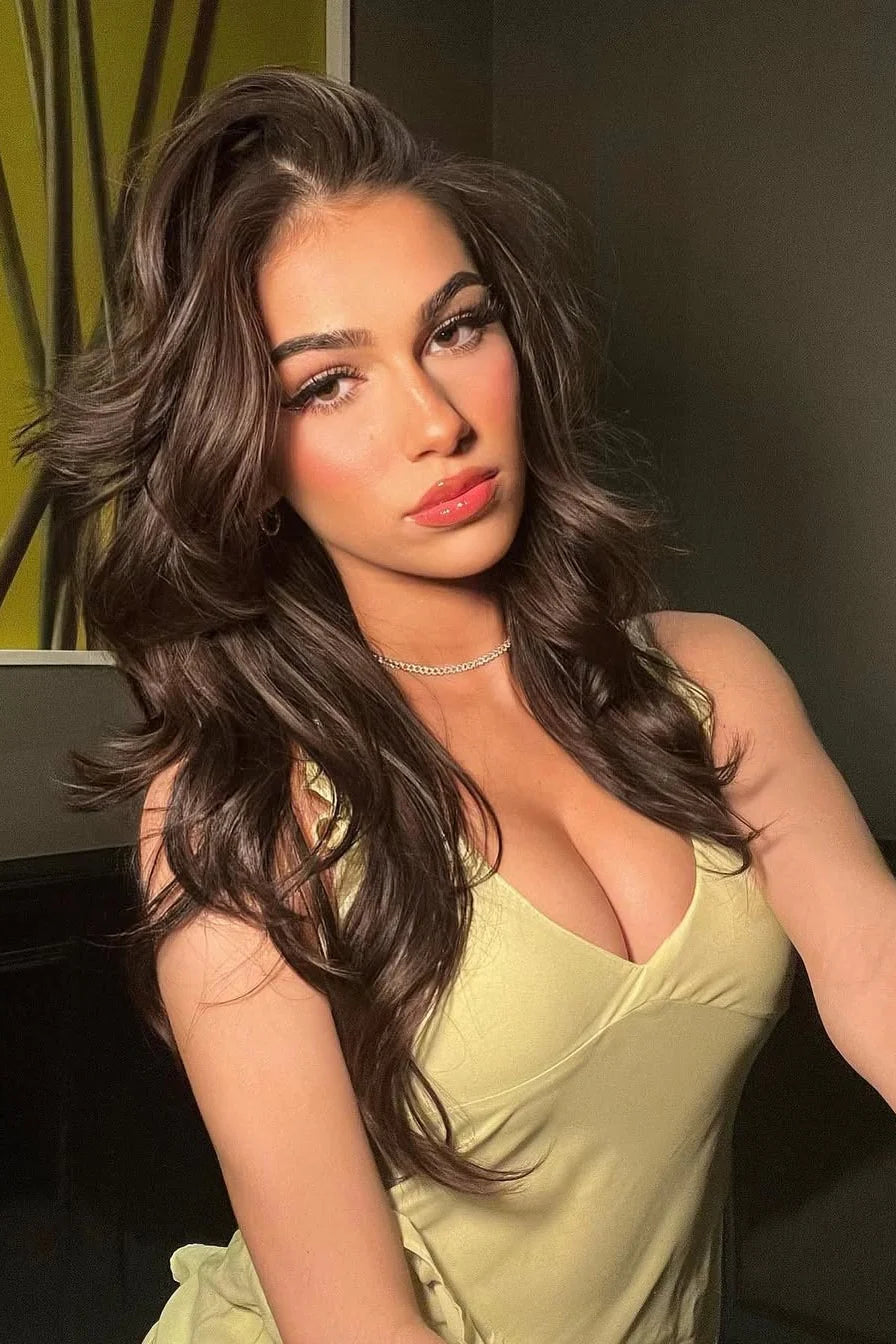 Chiffon Fitted V-Neck Sleeveless Ruffle Party Prom Dress