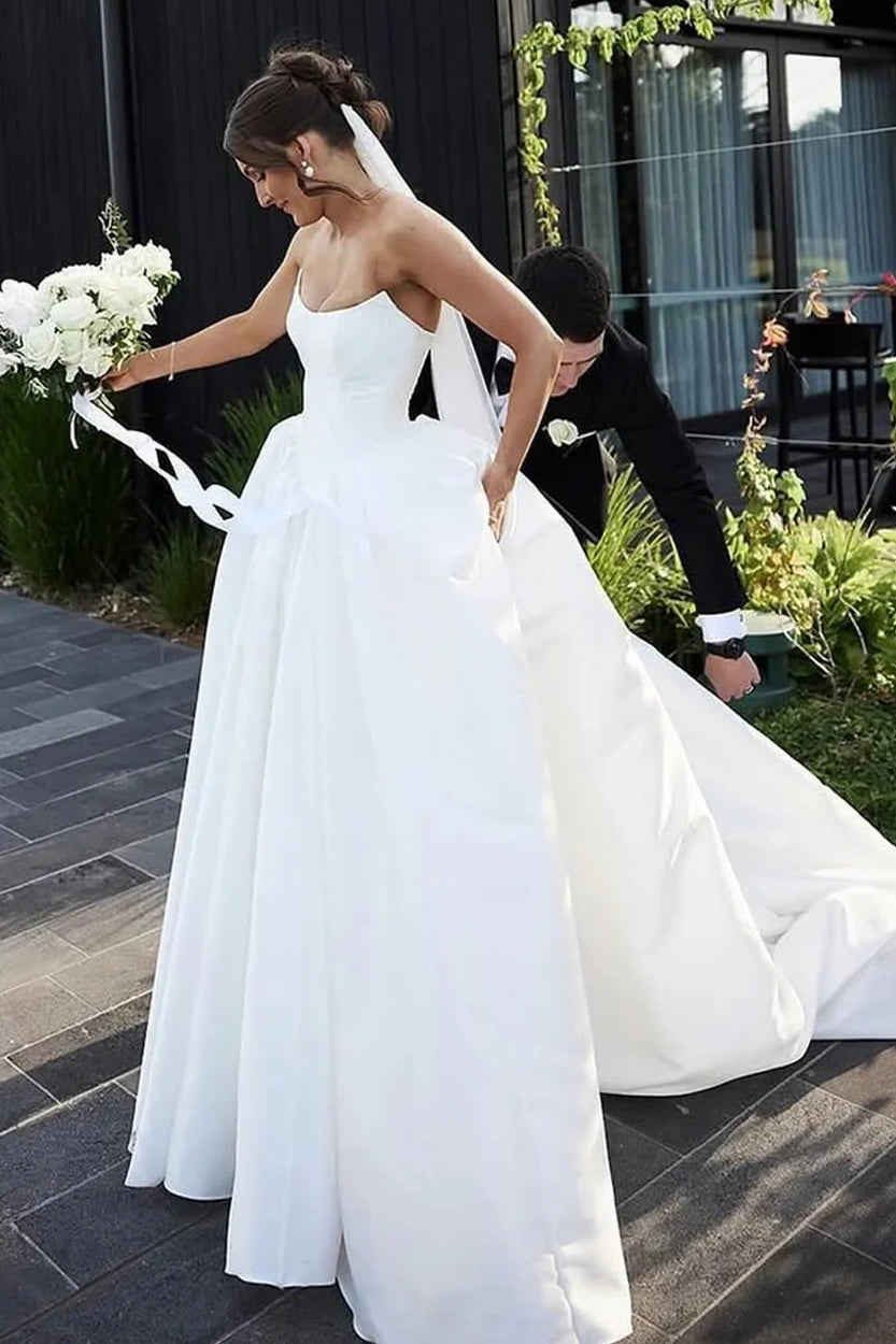 Satin Wedding Dresses & Bridal Gowns | Joyofdress Satin Wedding Dresses & Bridal Gowns | Joyofdress