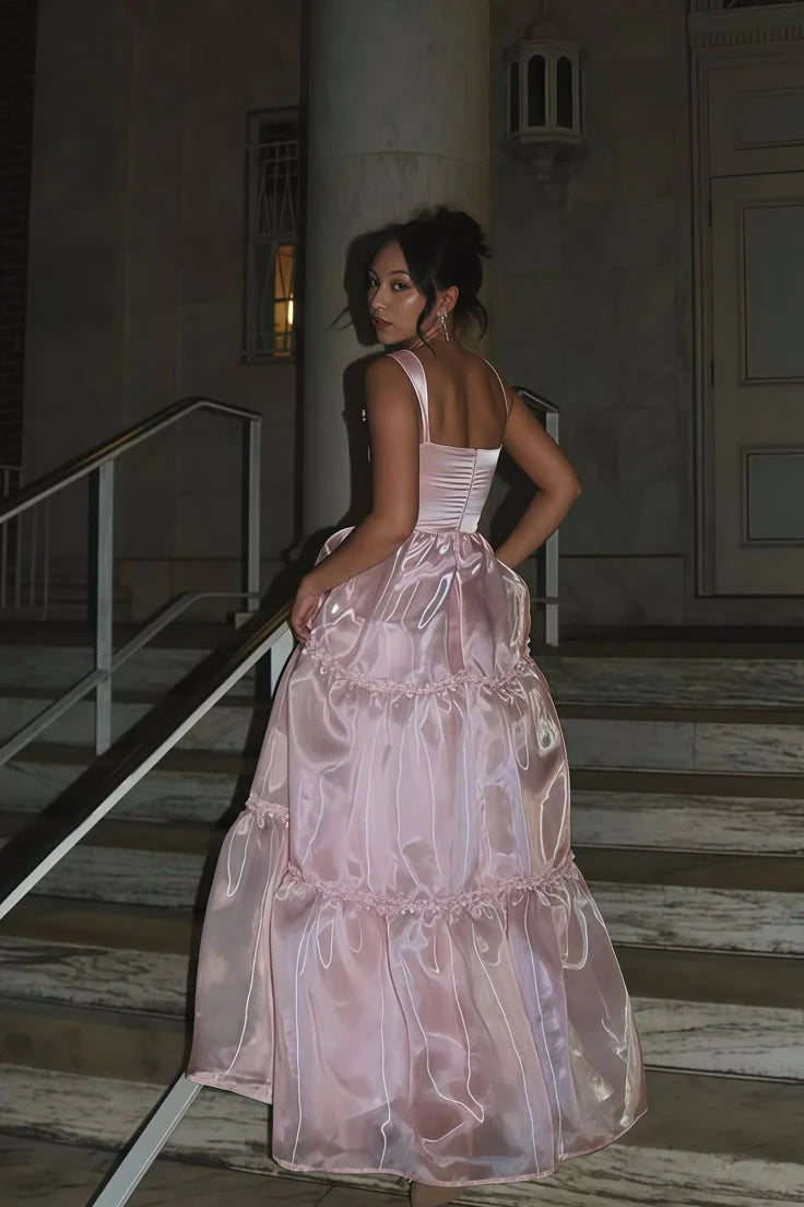 Cute Bateau Sleeveless A-Line Empire Party Prom Dress