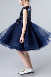 Cute Two Tone A-Line Round Empire Flower Girl Dress