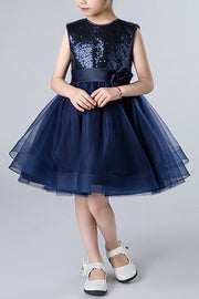 Cute Two Tone A-Line Round Empire Flower Girl Dress