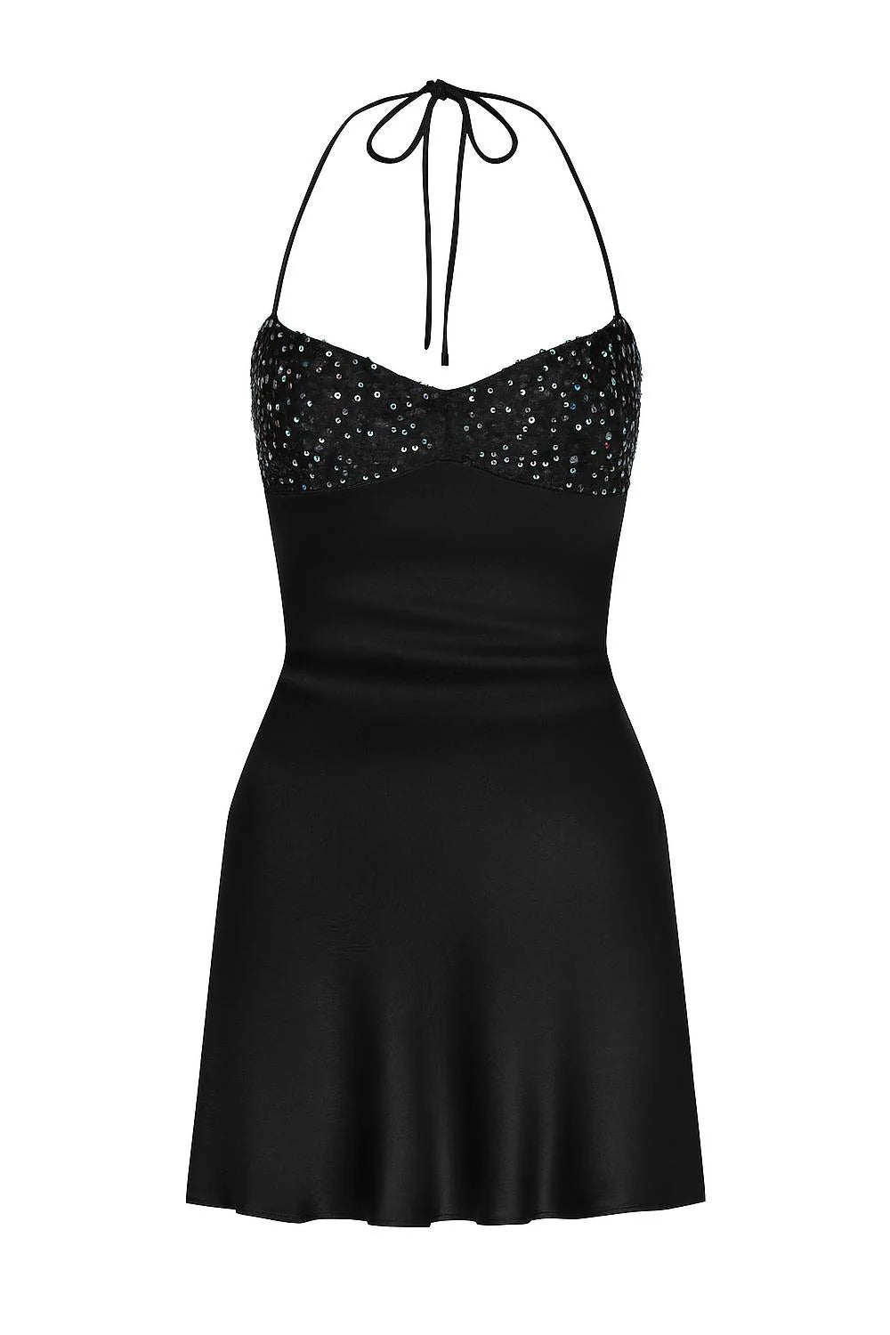 Spaghetti Straps Lace Up Satin Mini Homecoming Dress Black / US 12 Spaghetti Straps Lace Up Satin Mini Homecoming Dress Black / US 12