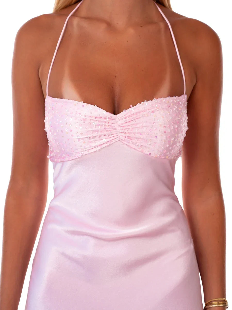 pink slip homecoming dresses pink silk slip dress Charissa Slip Dress