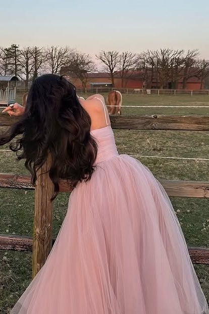 Elegant Sweetheart Sleeveless Empire Tulle A-Line Party Prom Dress