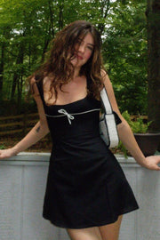 Fashion Square Straps A-Line Mini Satin Party Homecoming Dress