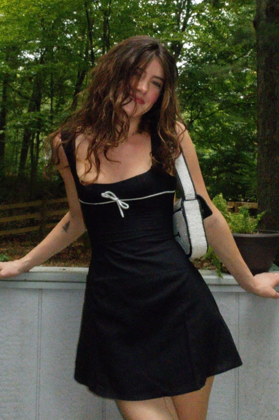 Fashion Square Straps A-Line Mini Satin Party Homecoming Dress