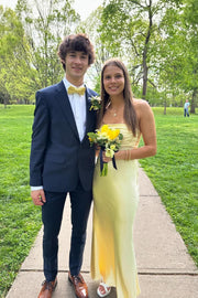 Fitted Satin Pleated Strapless Long Party Prom Dress