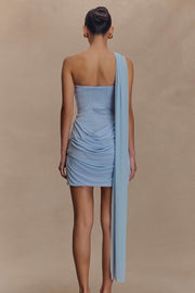 Fitted Sweetheart Sleeveless Empire Pleated Short Dress With Shawl