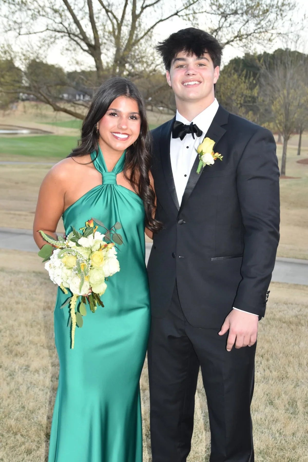 Green Satin Fitted Halter Backless Floor-Length Party Prom Dress