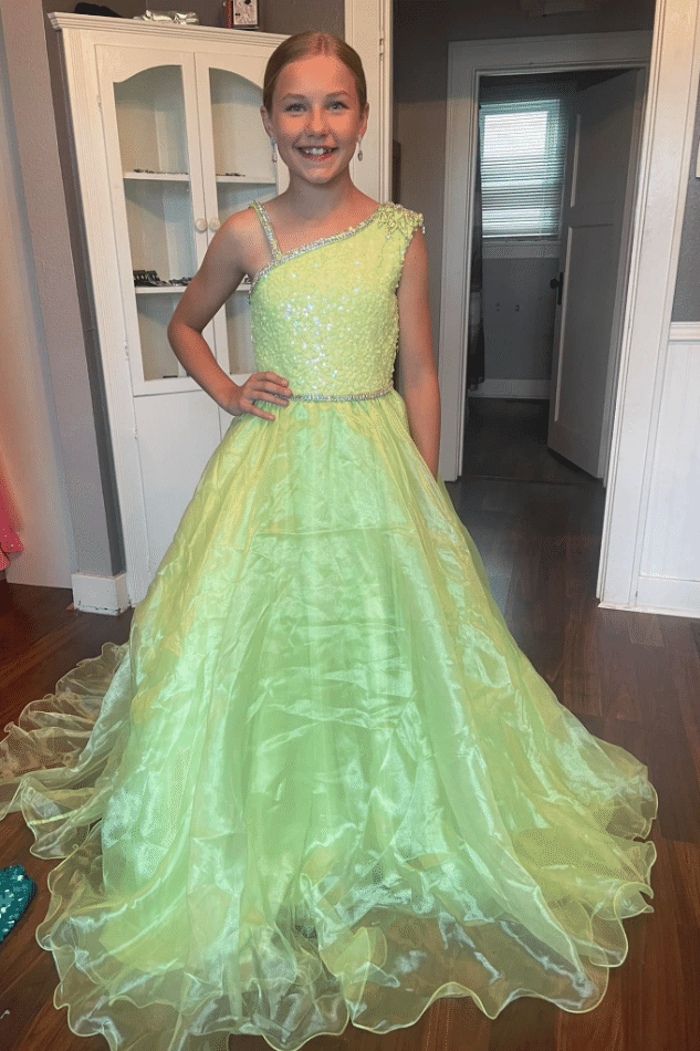 green pageant dress girls Green Little Girl Pageant Dresses | Fresh Competition Gowns