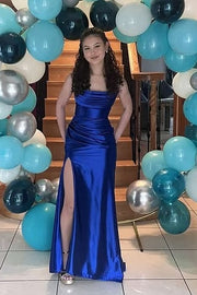 Mermaid Strapless Empire Party Prom Dress With Slit