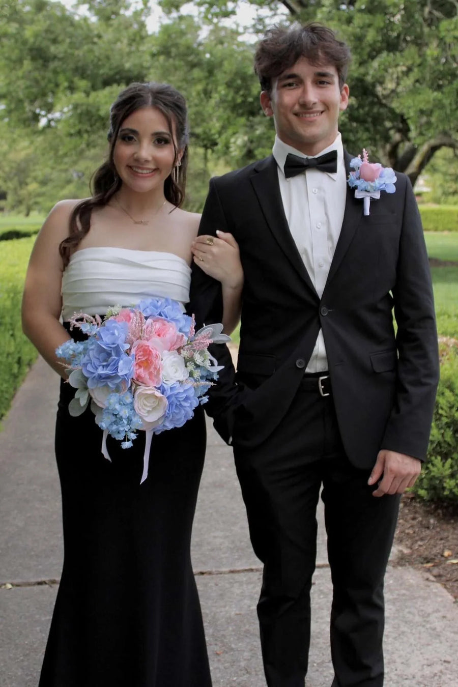 Mermaid Strapless Empire Satin Party Prom Dress With Bow