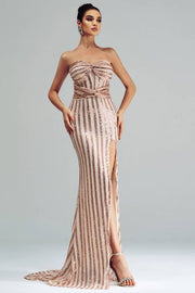 Mermaid Sweetheart Strapless Party Evening Dress